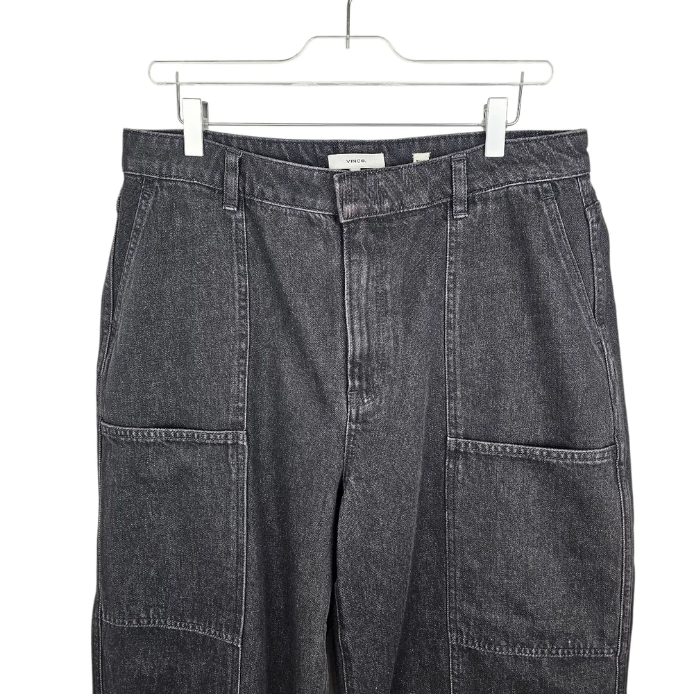 Vince Cotton Utility Crop Wide Leg Jeans NWT - Picture 6 of 15